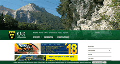 Desktop Screenshot of gemeinde-klaus.at